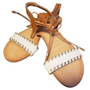 DV Dolce Vita Gladiator Ankle Tie Sandals | Size 8